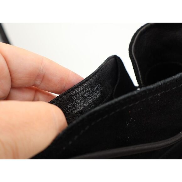 Lucky Brand Caelia Casual Bootie Womens 9.5 Black Leather Platform Wedge Lace Up - Picture 10 of 11